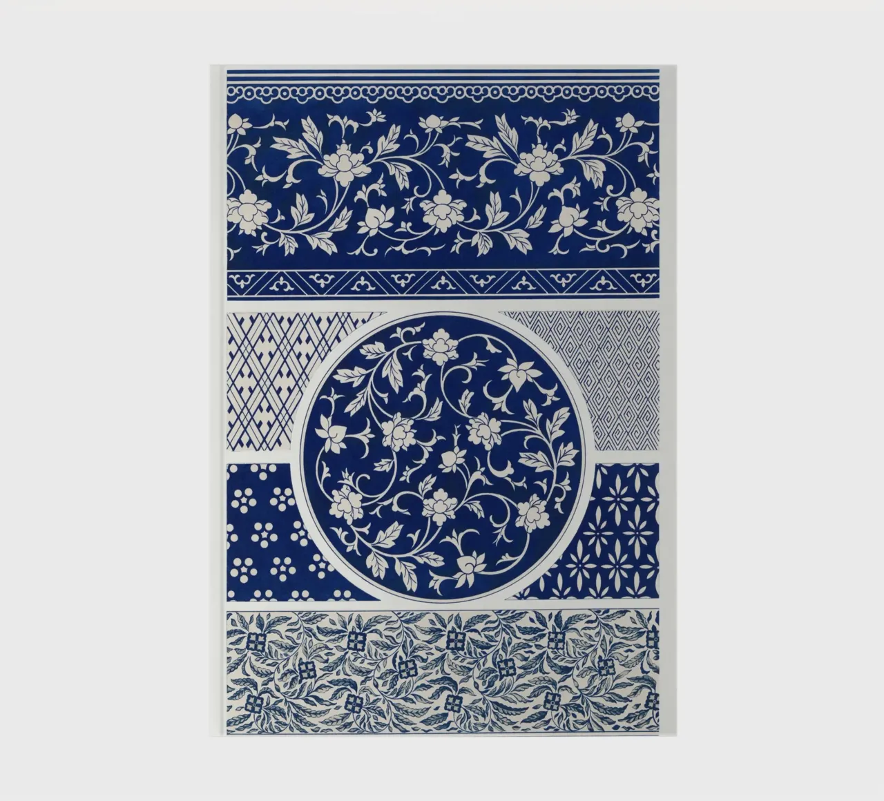 Blue flower pattern notebook by vintageshop