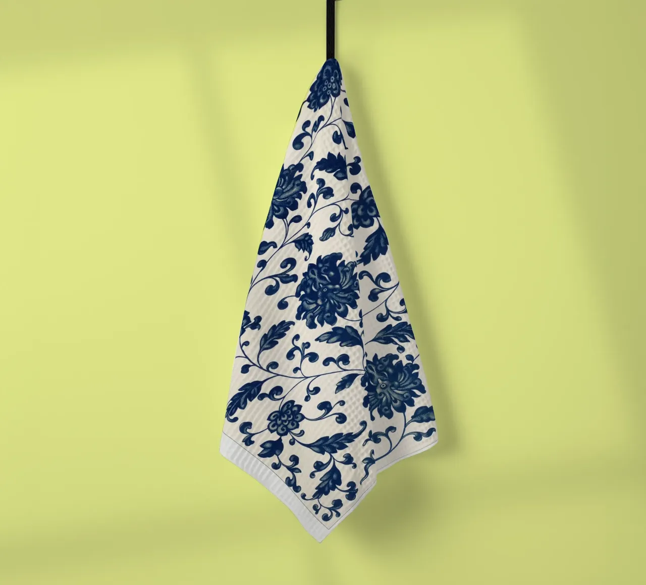 Blue flower pattern canovaccio da cucina da vintageshop