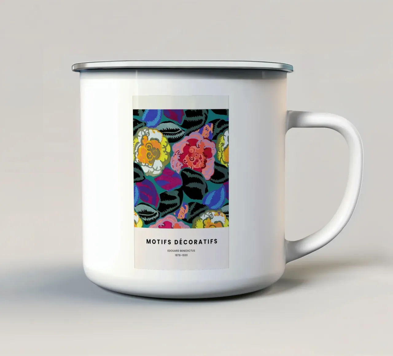 Benedictus - Motifs Décoratifs VII tazza in smalto da Vintage by JUNIQE