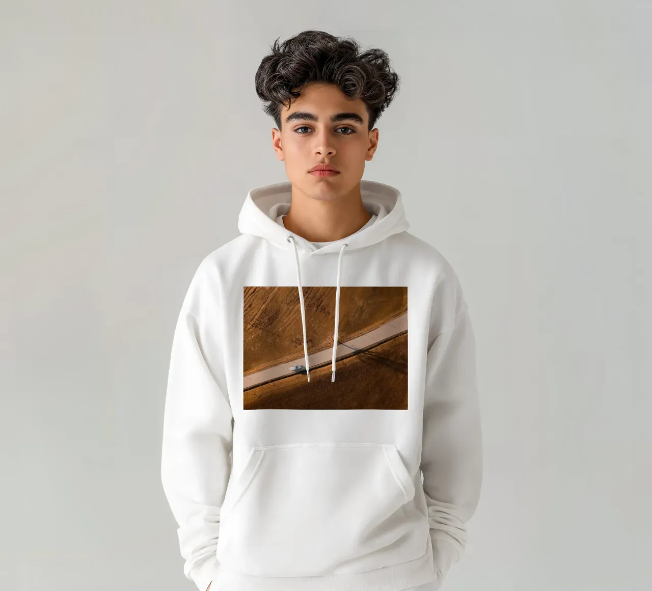 strada rurale felpa con cappuccio da Earthly Visions
