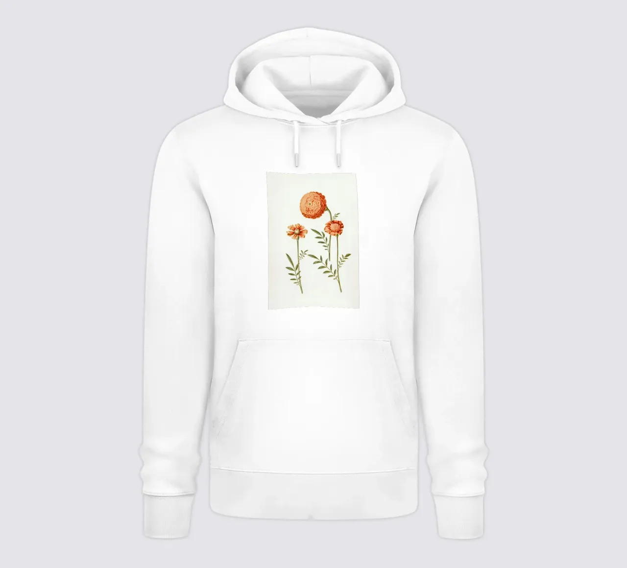 fiori botanici felpa con cappuccio da Earthly Visions