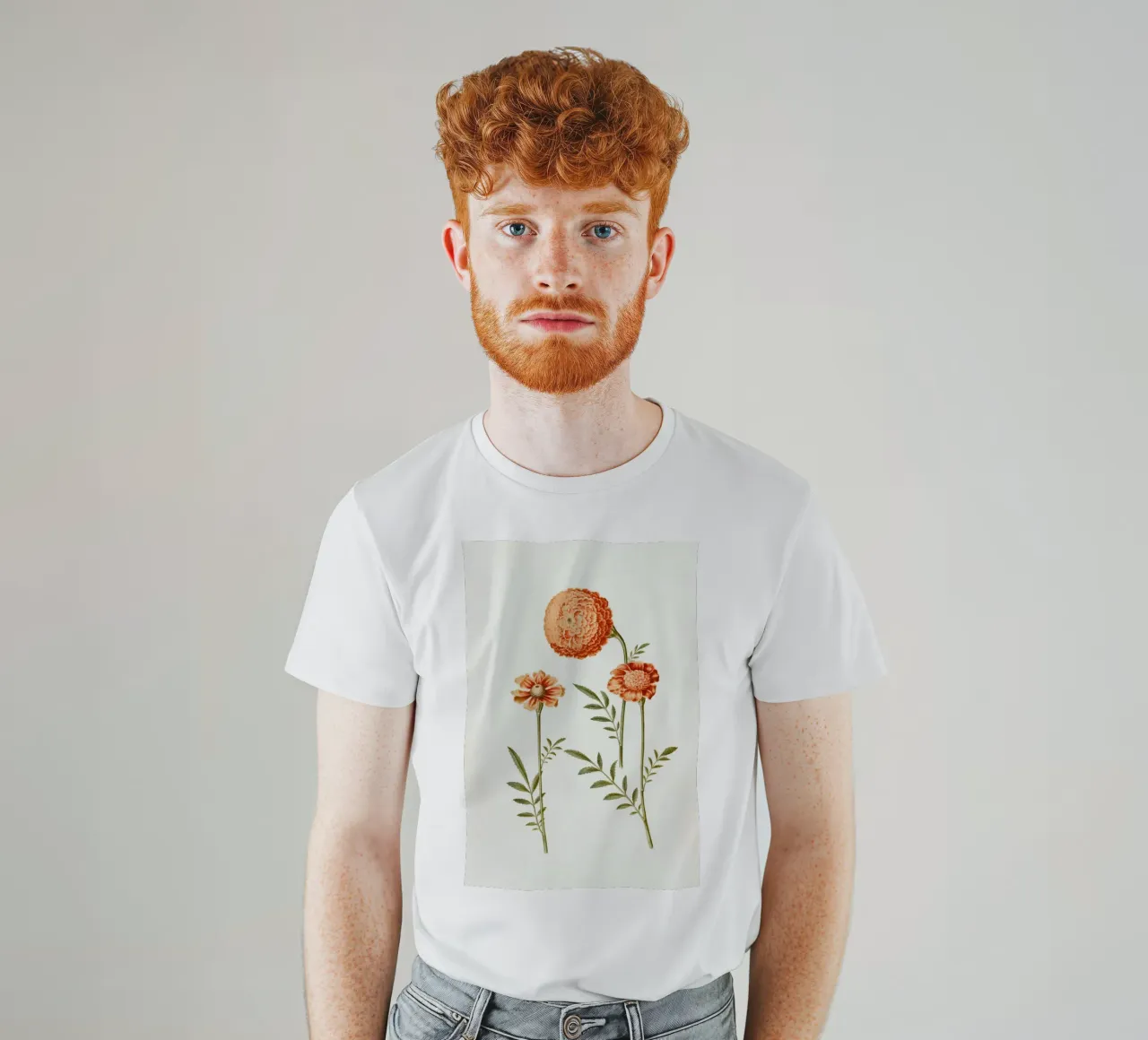 fiori botanici t-shirt da Earthly Visions
