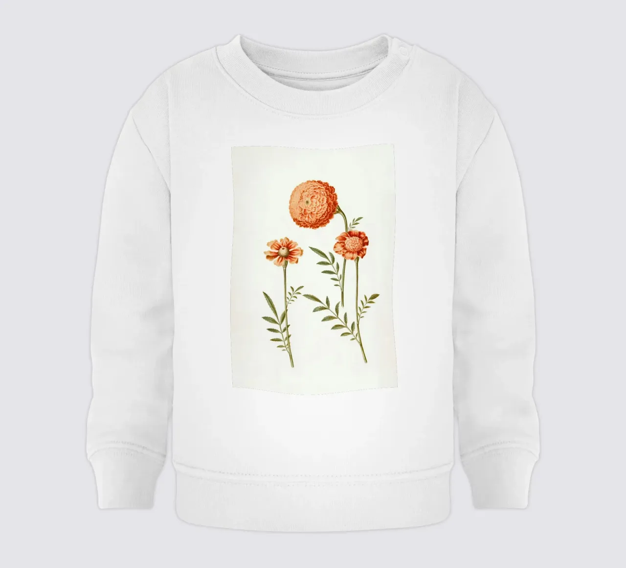 fiori botanici felpa neonato da Earthly Visions