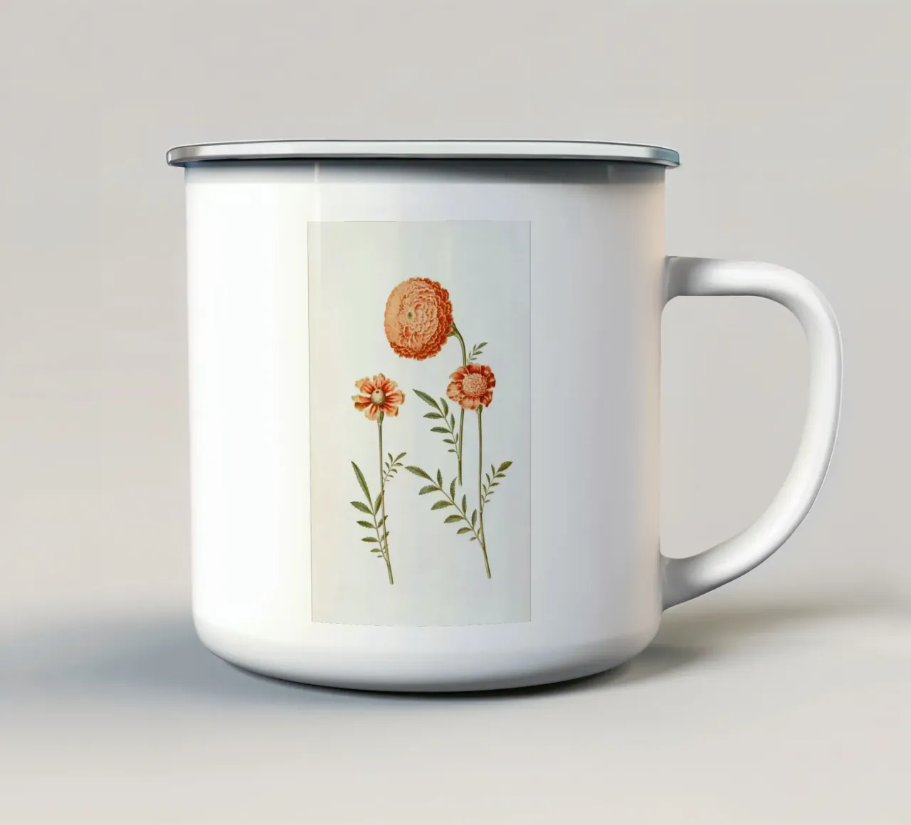 fiori botanici tazza in smalto da Earthly Visions