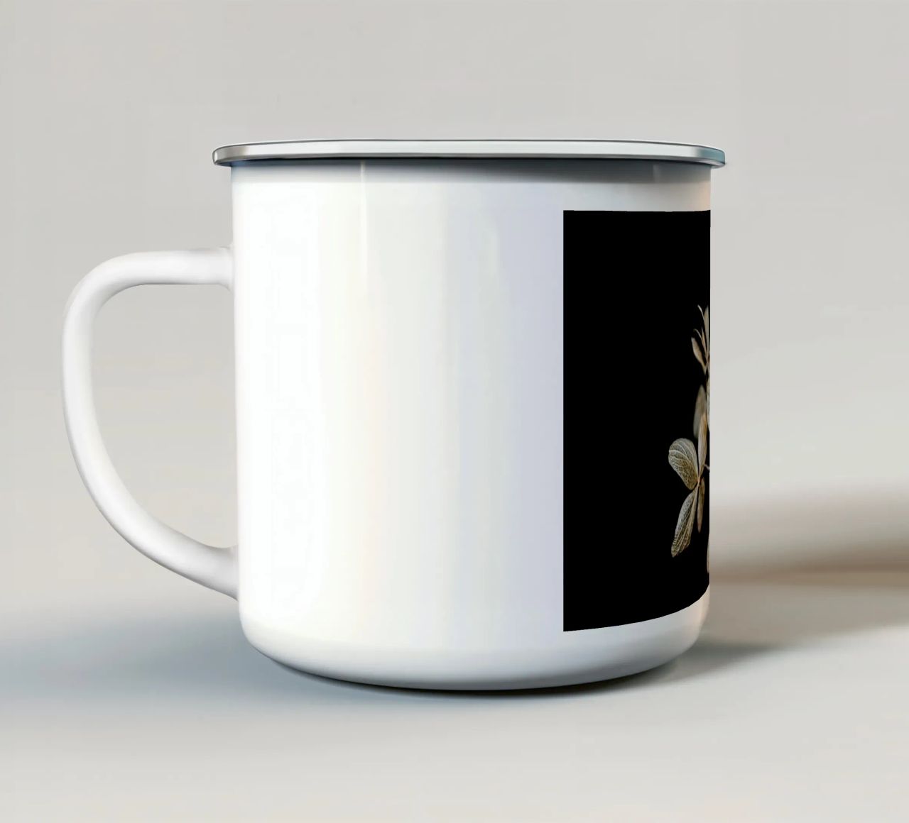 Trifoglio a quattro foglie tazza in smalto da Peace