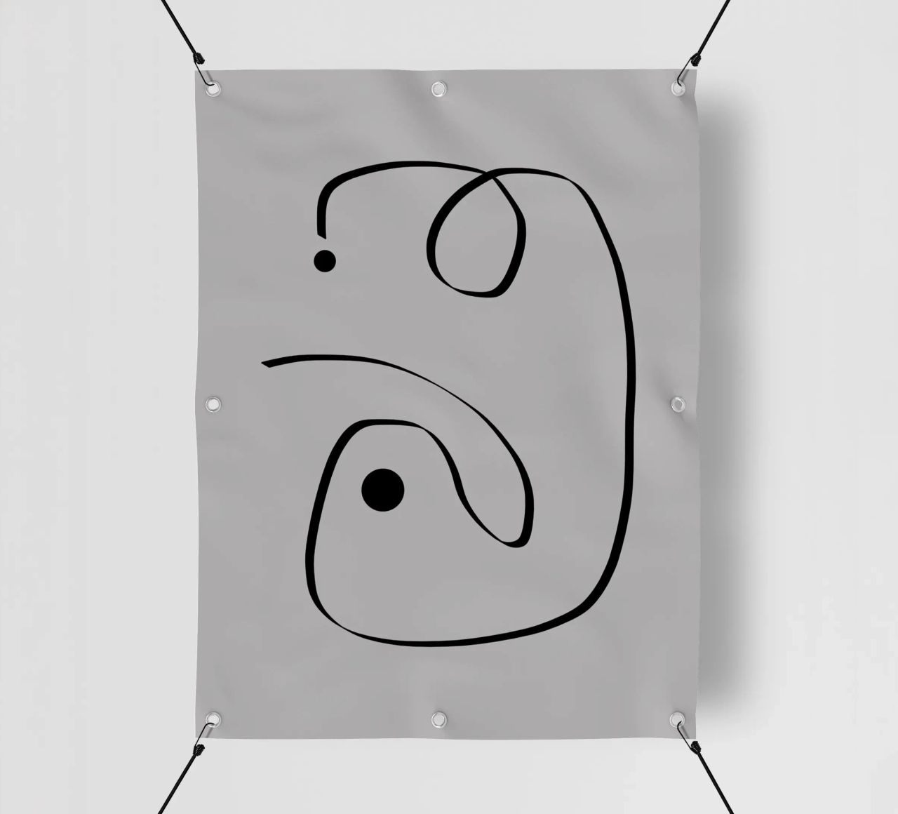 Figure with lines in taupe I telo in pvc da Imaginative