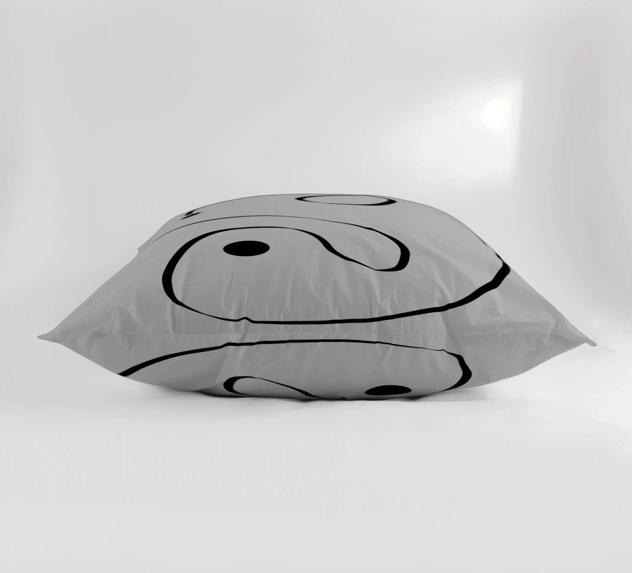 Figure with lines in taupe I cuscino da Imaginative
