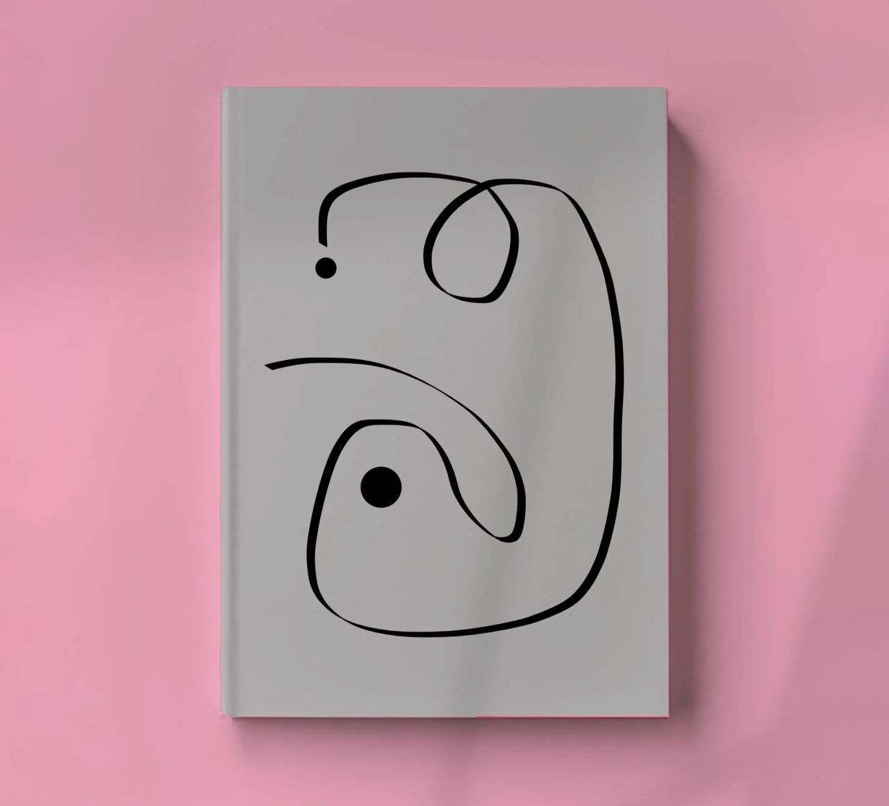 Figure with lines in taupe I notebook by Imaginative
