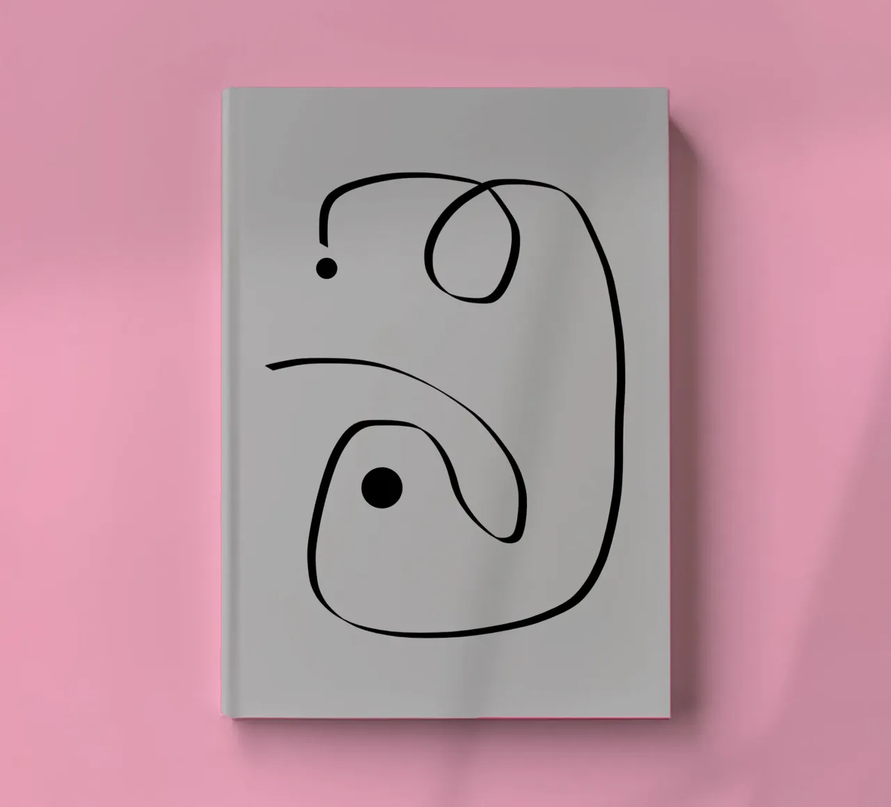 Figure with lines in taupe I carnet de notes de Imaginative
