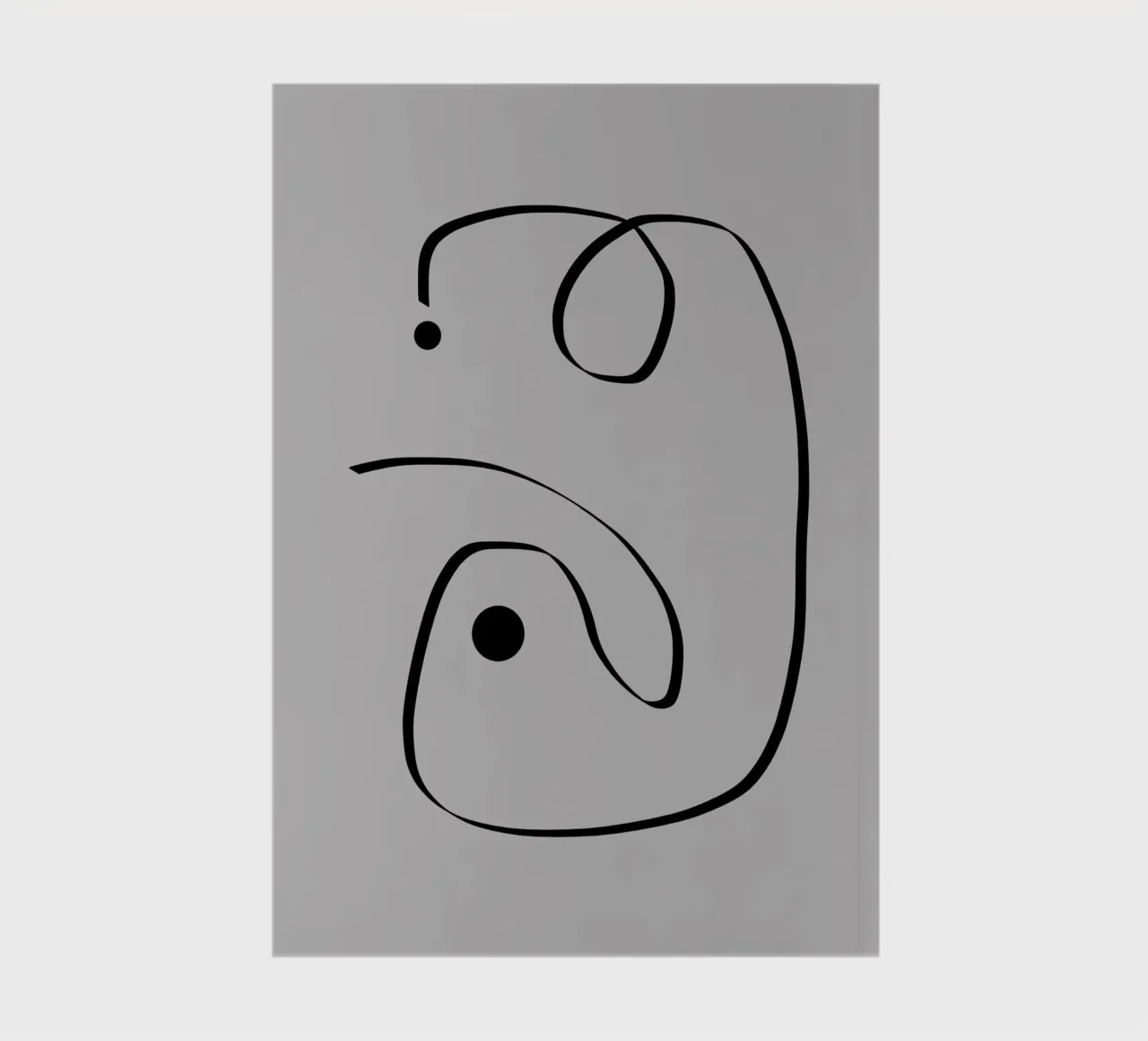 Figure with lines in taupe I carnet de notes de Imaginative