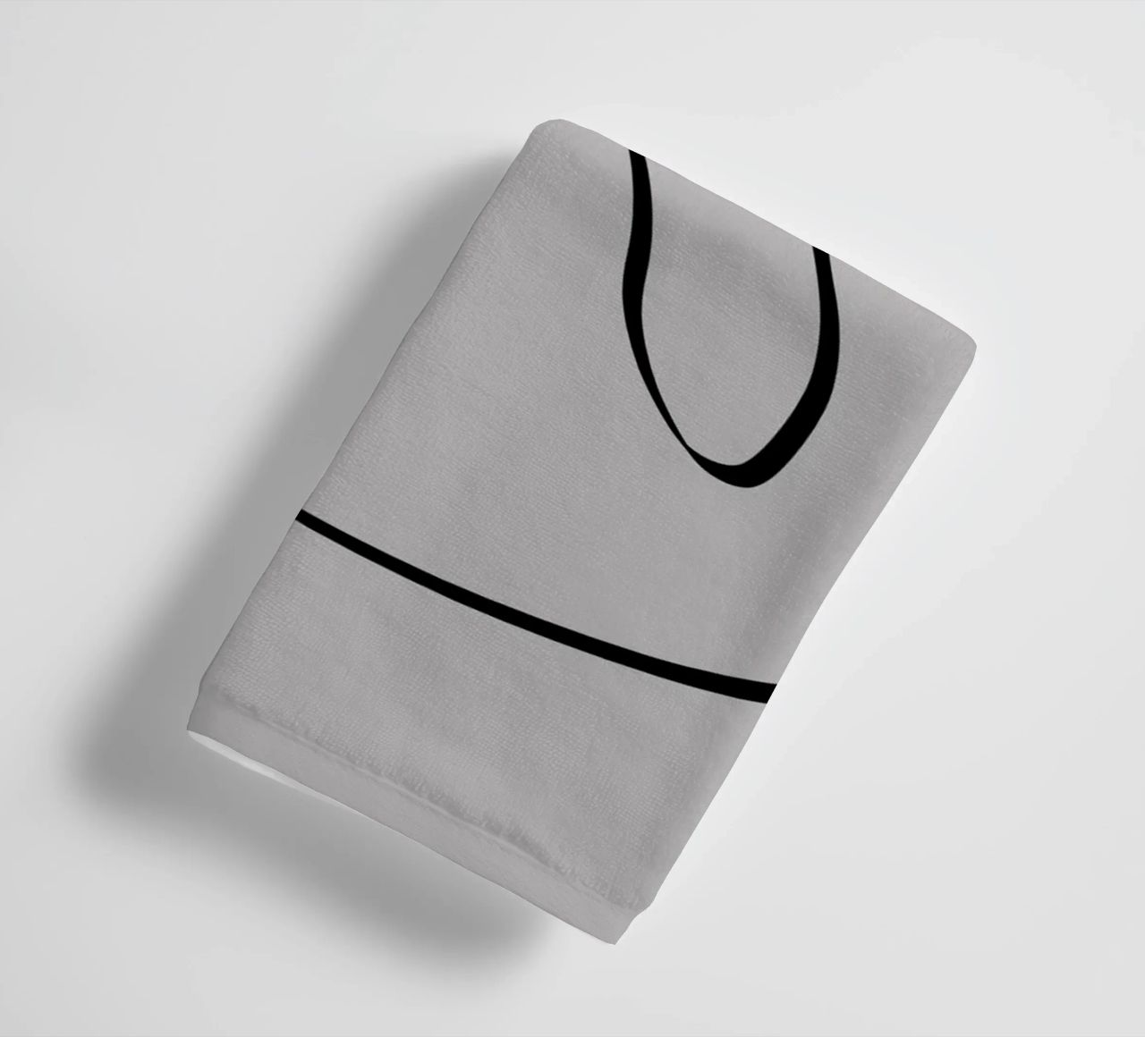 Figure with lines in taupe I asciugamano da bagno da Imaginative