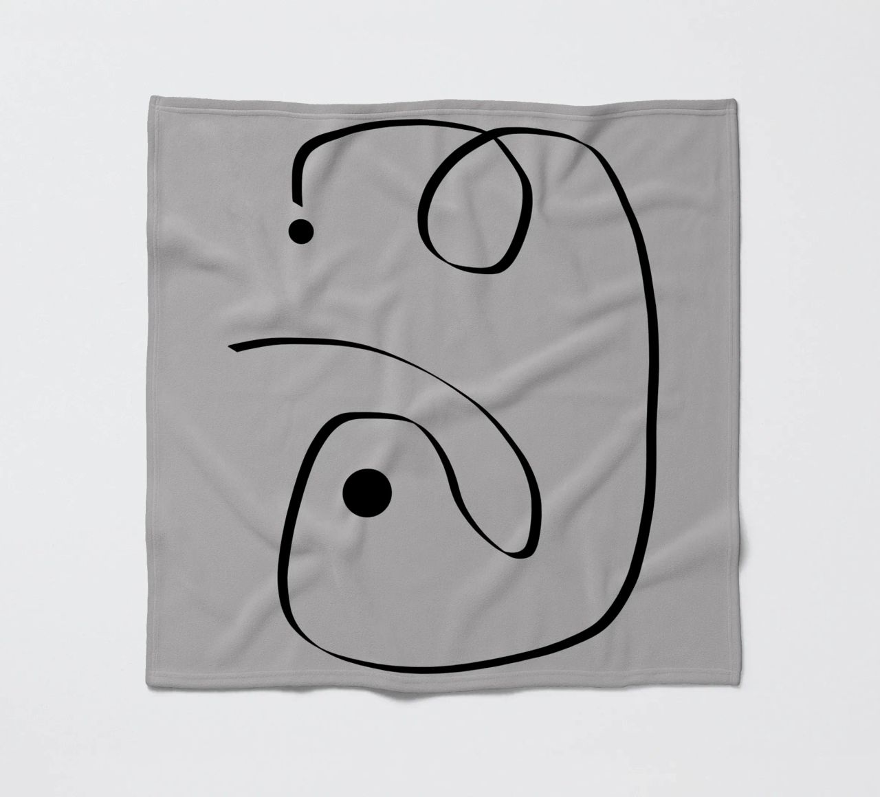 Figure with lines in taupe I coperta in pile da Imaginative