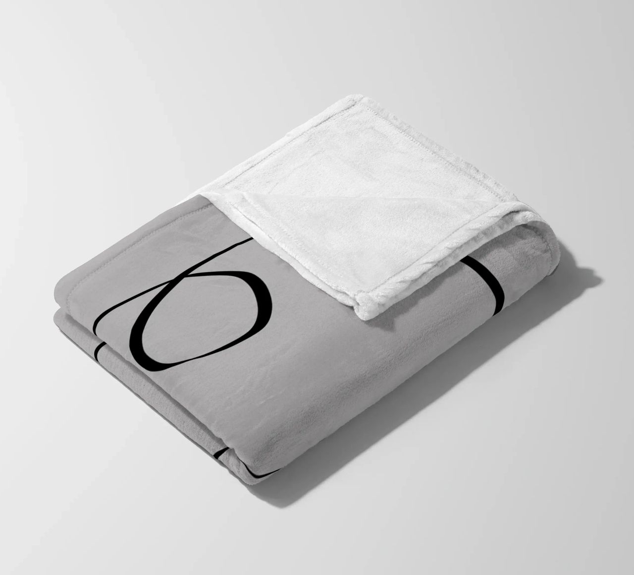 Figure with lines in taupe I coperta in pile da Imaginative