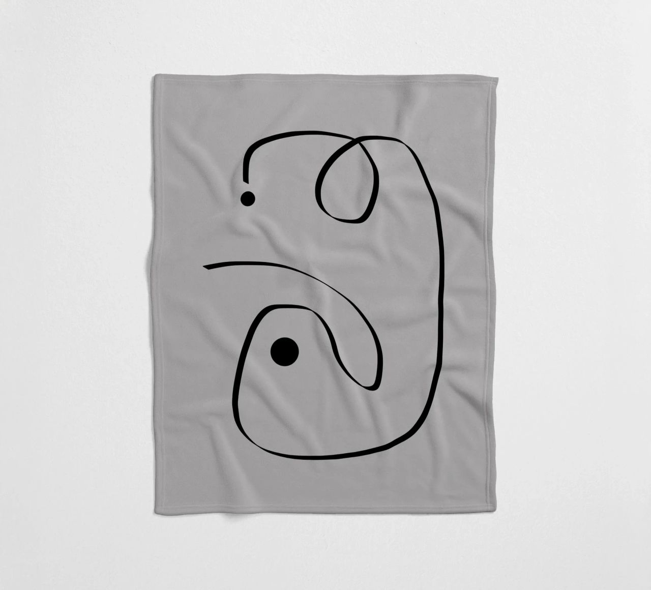 Figure with lines in taupe I coperta in pile da Imaginative