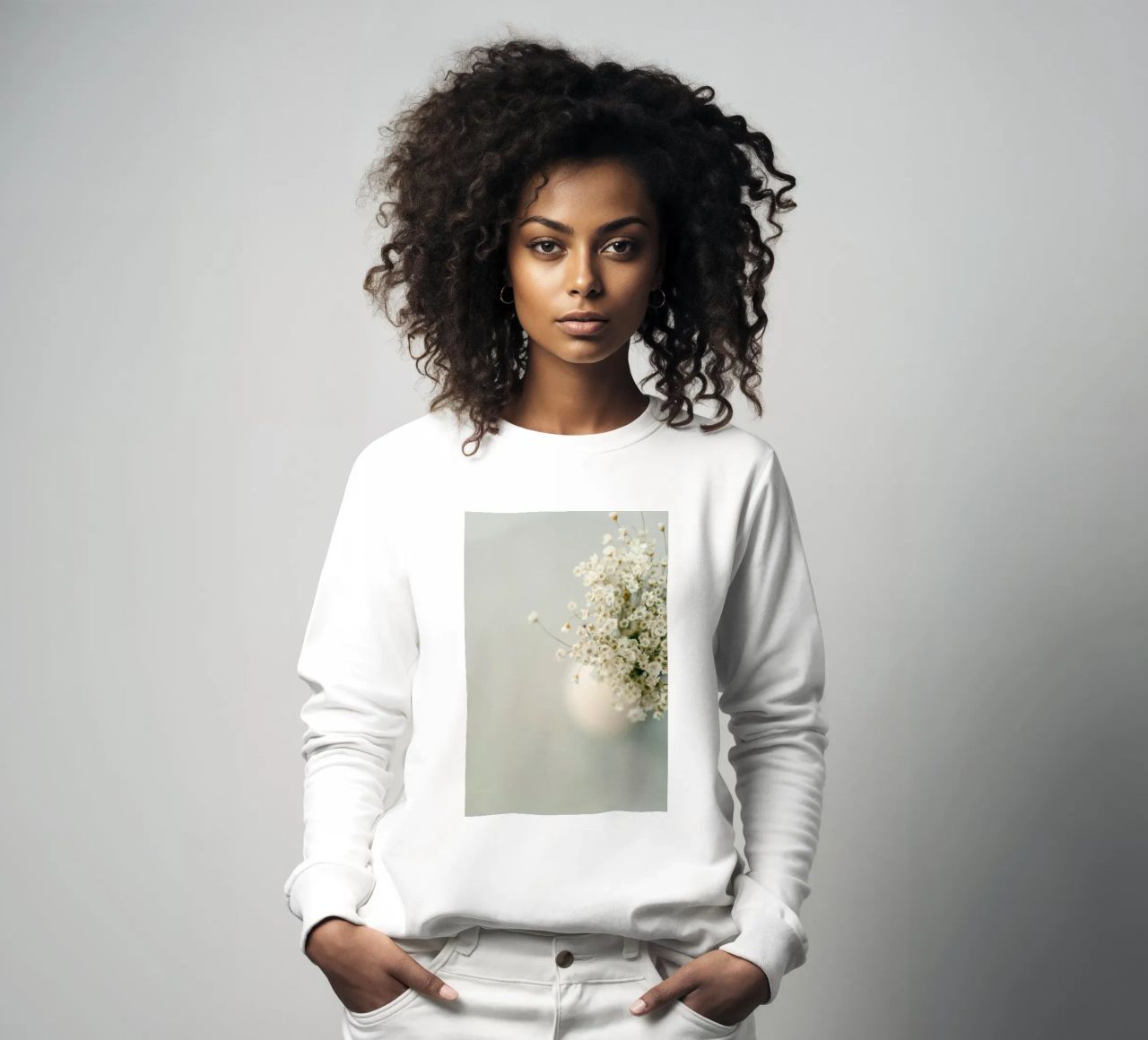 Un vaso di fiori secchi felpa da Peace