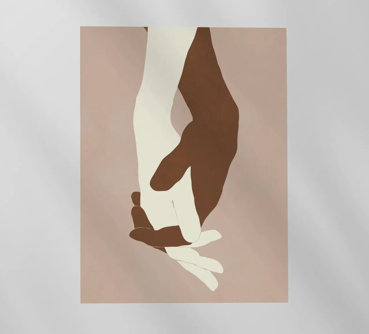 Holding Hands backlit film by ThingDesign