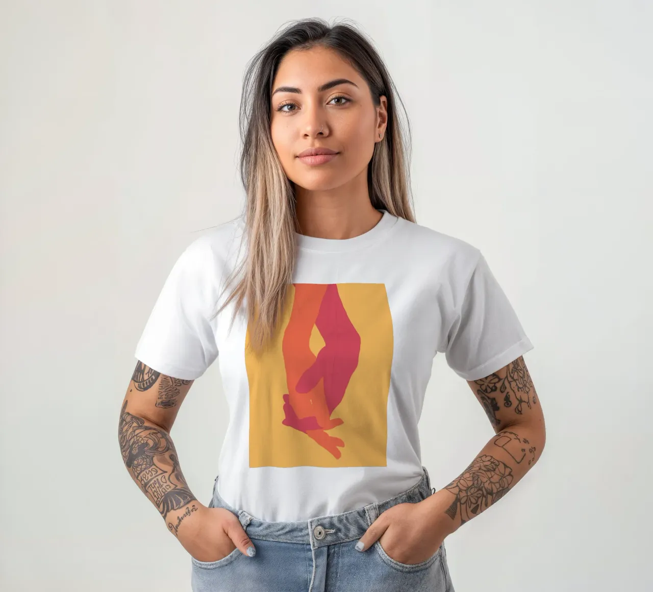 Holding Hands t-shirt by ThingDesign