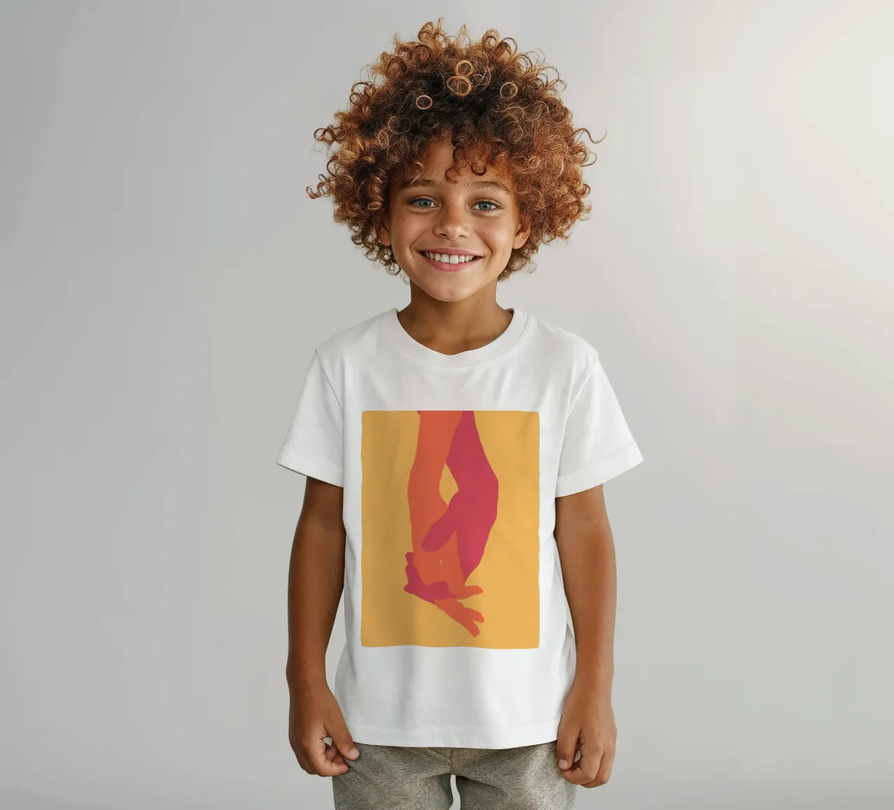 Holding Hands kids t-shirt by ThingDesign