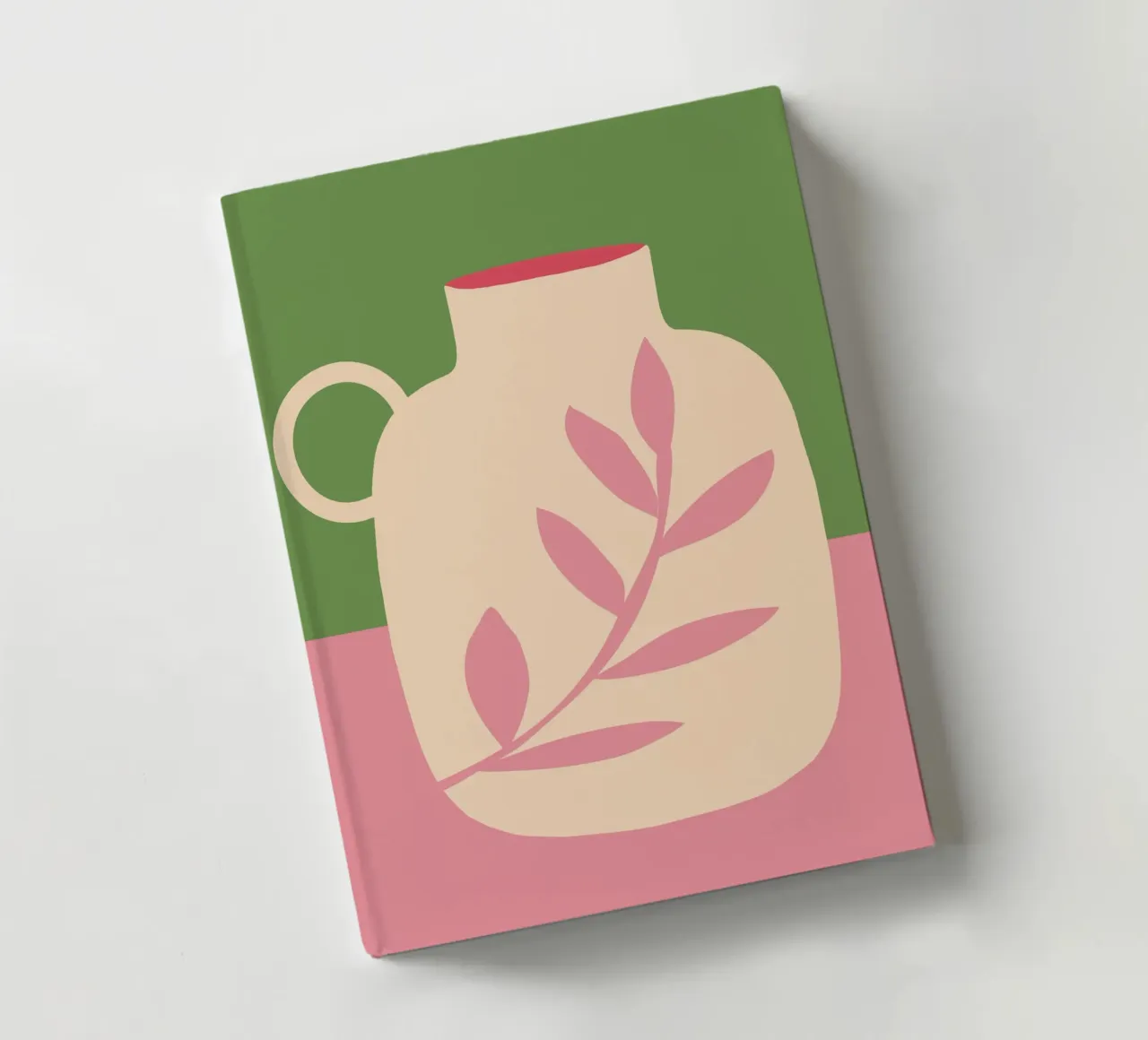 Modern Minimalist Abstract Vase notebook by ThingDesign