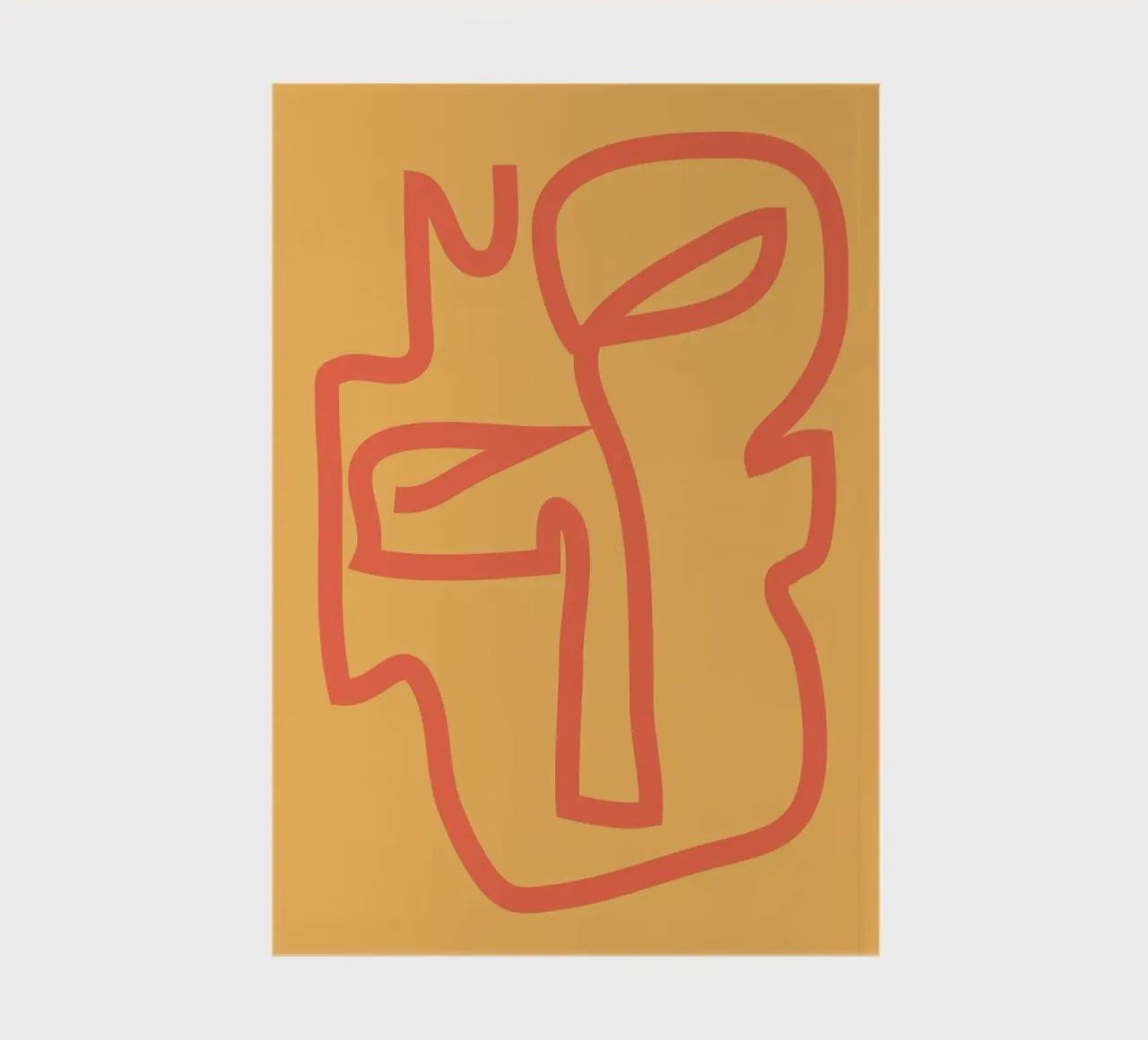 Minimal Abstract Face notebook by ThingDesign