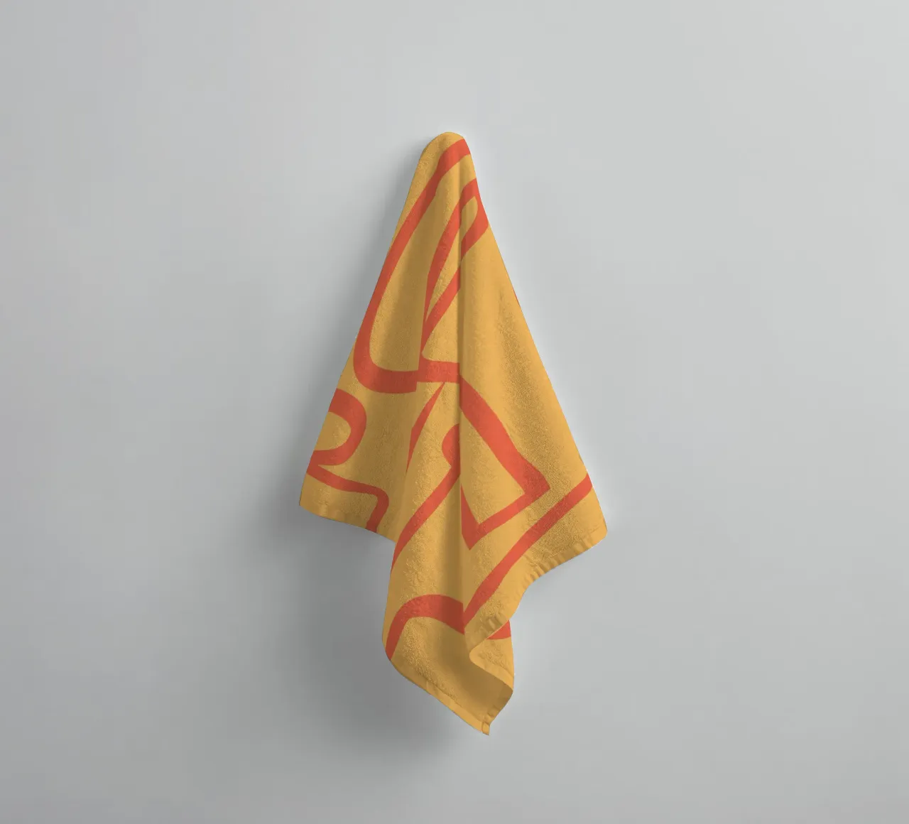 Minimal Abstract Face towel by ThingDesign
