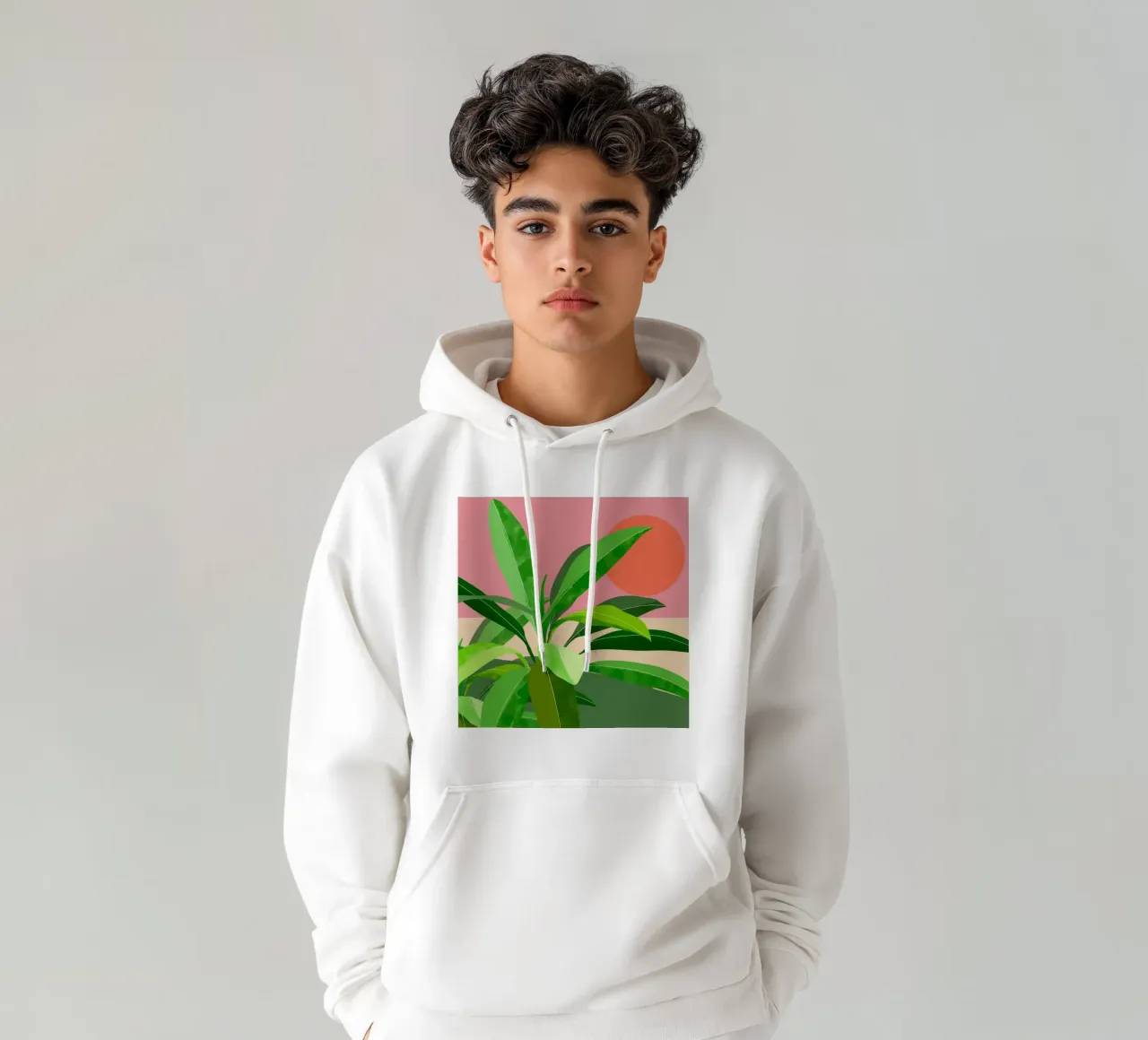 Pianta tropicale felpa con cappuccio da ThingDesign