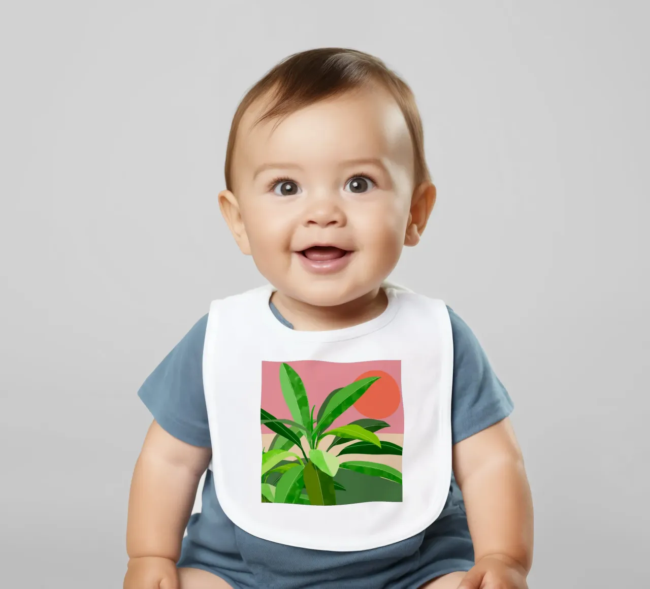 Pianta tropicale bavaglino da ThingDesign