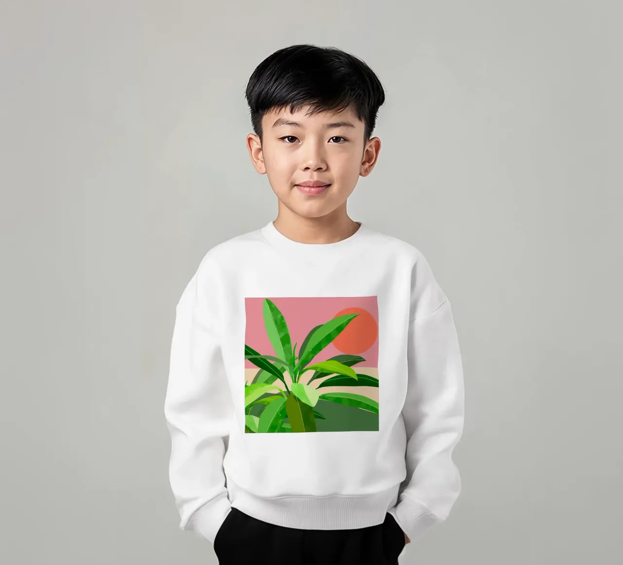 Pianta tropicale felpa bambino da ThingDesign