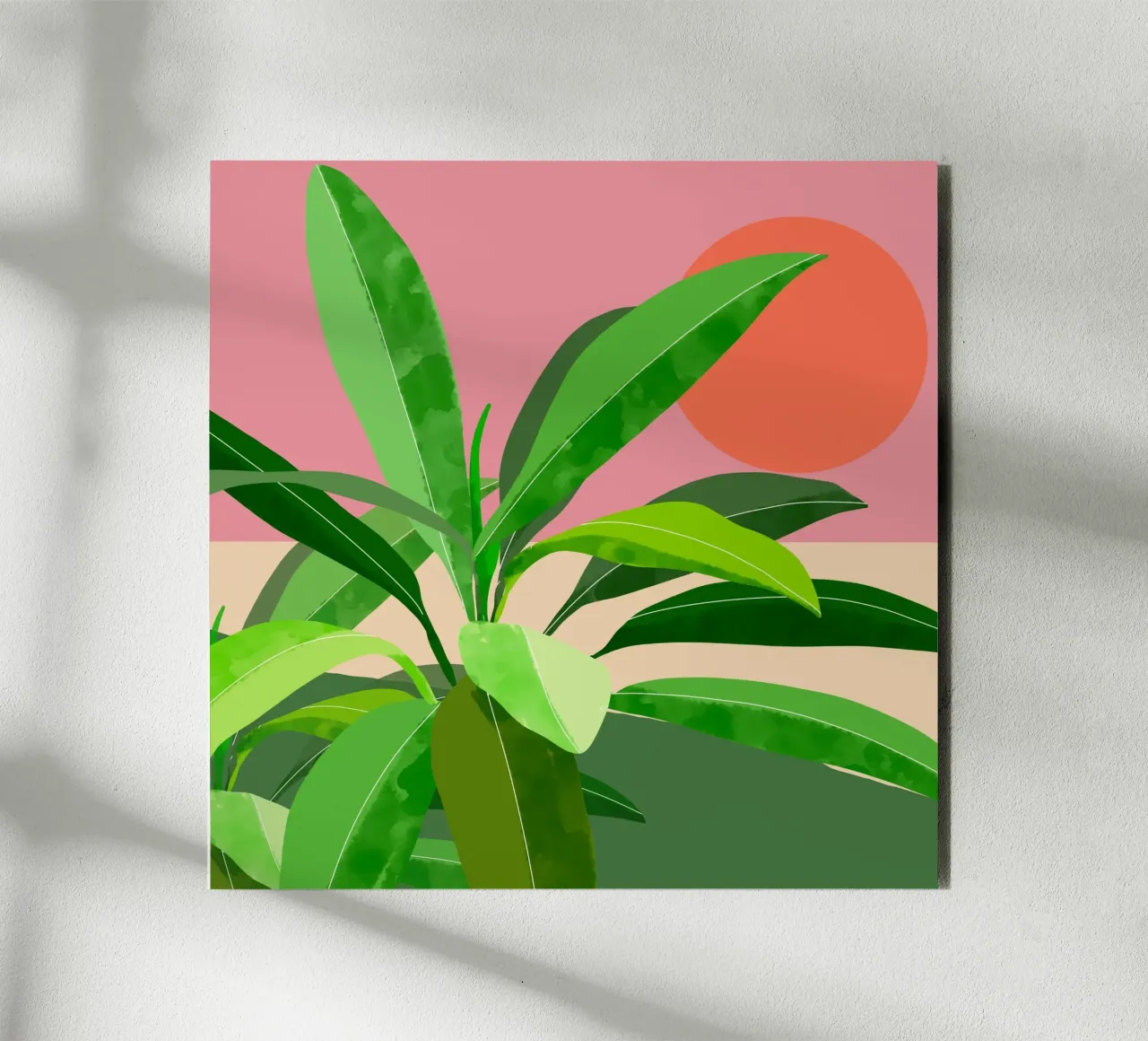 Pianta tropicale alluminio dibond da ThingDesign