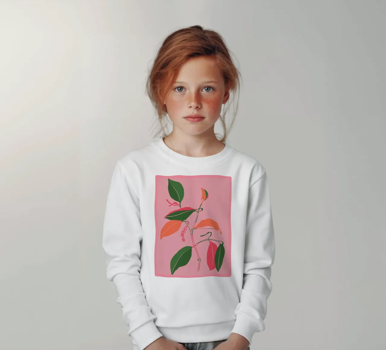 Impianto minimale colorato felpa bambino da ThingDesign