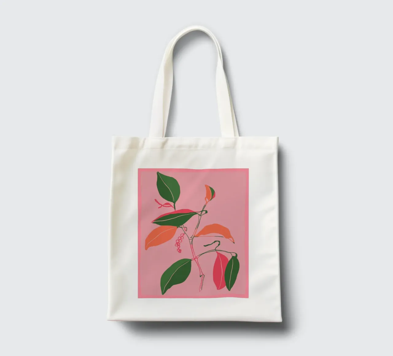 Impianto minimale colorato borsa in juta da ThingDesign