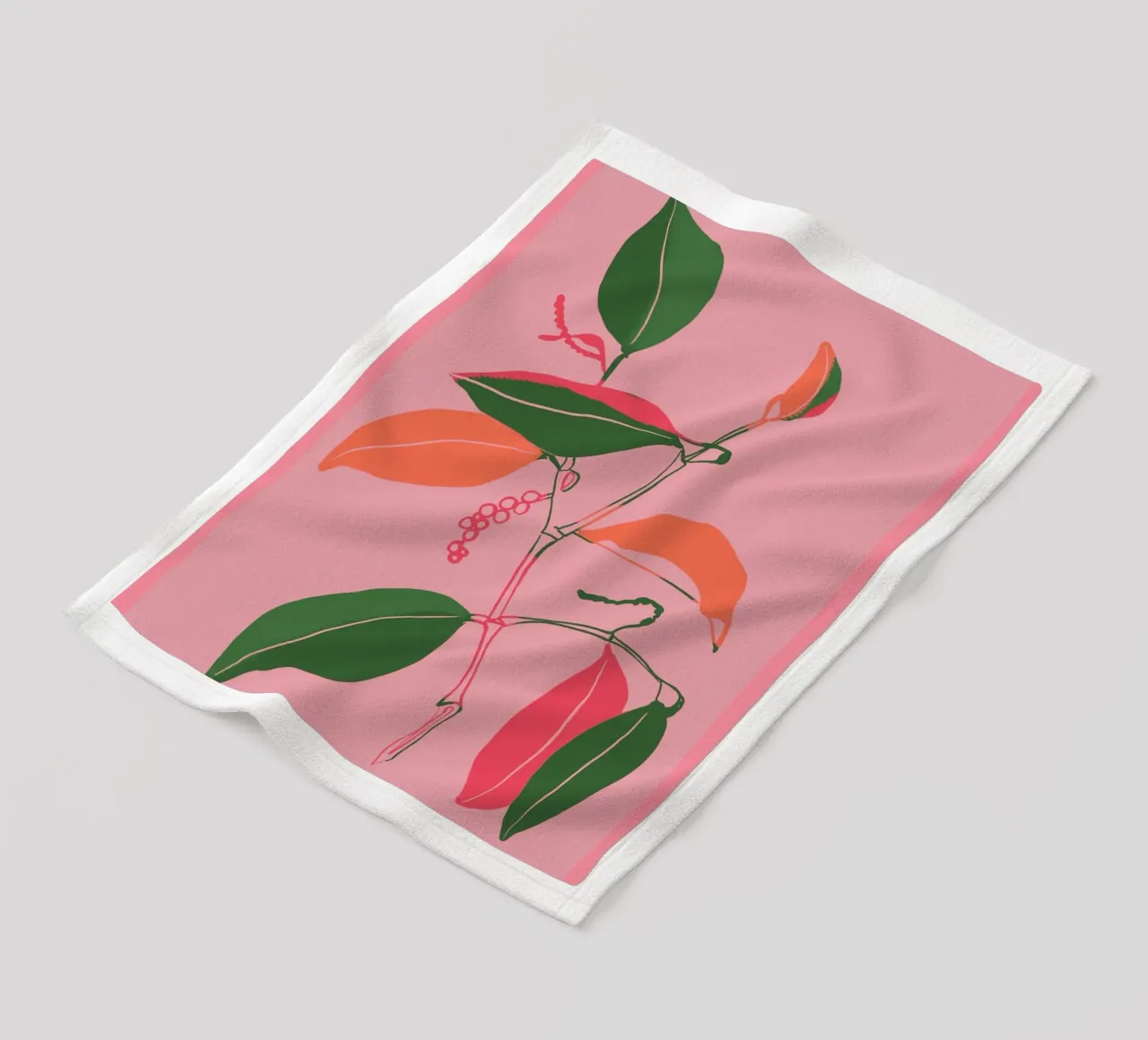 Impianto minimale colorato coperta in pile da ThingDesign