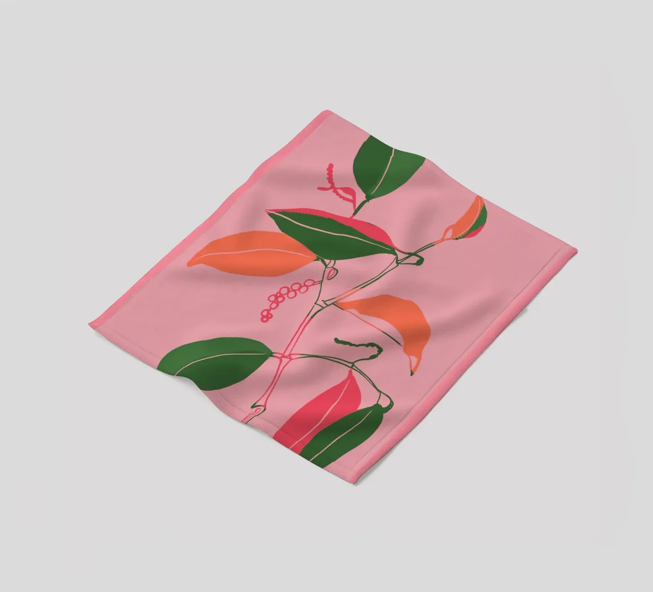 Impianto minimale colorato coperta in pile da ThingDesign