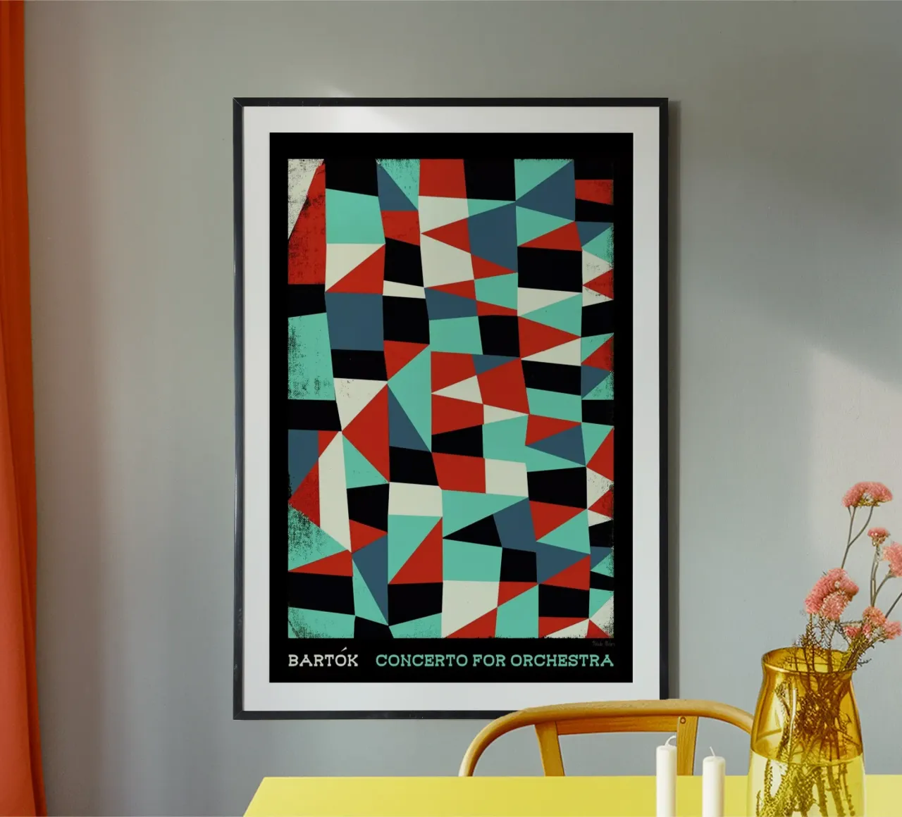 Bartok - Concerto for Orchestra poster con telaio in alluminio da Prelude Posters
