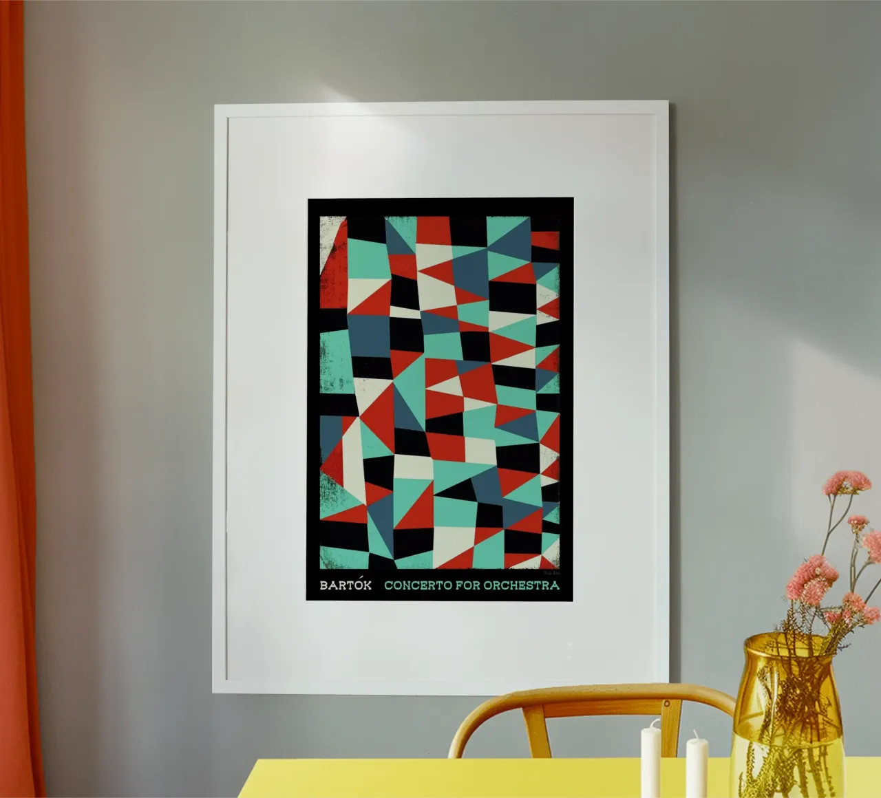 Bartok - Concerto for Orchestra poster con telaio in alluminio da Prelude Posters