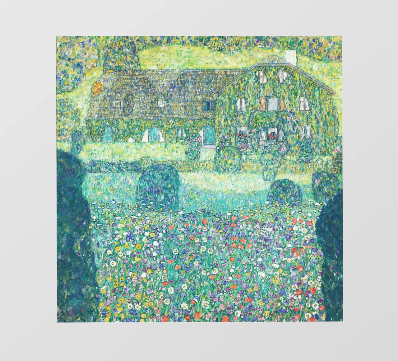 La casetta del guardaboschi a Weissenbach I di Gustav Klimt telo in pvc da Gustav Klimt ART Prints