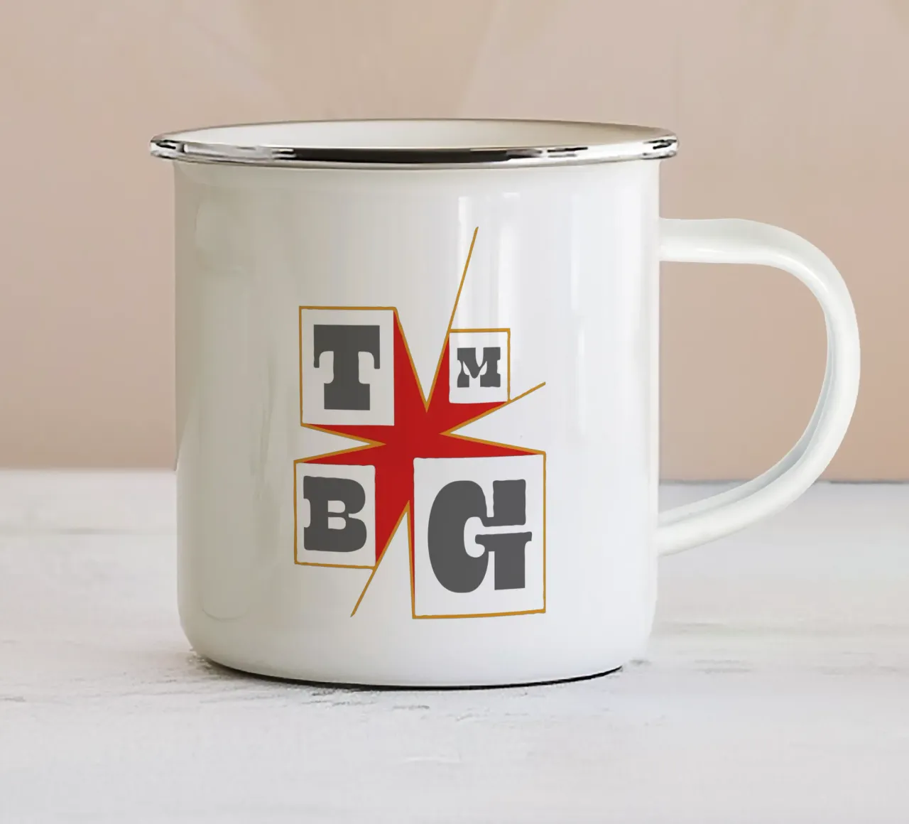 They Might Be Giants minimalista tazza in smalto da MR.A