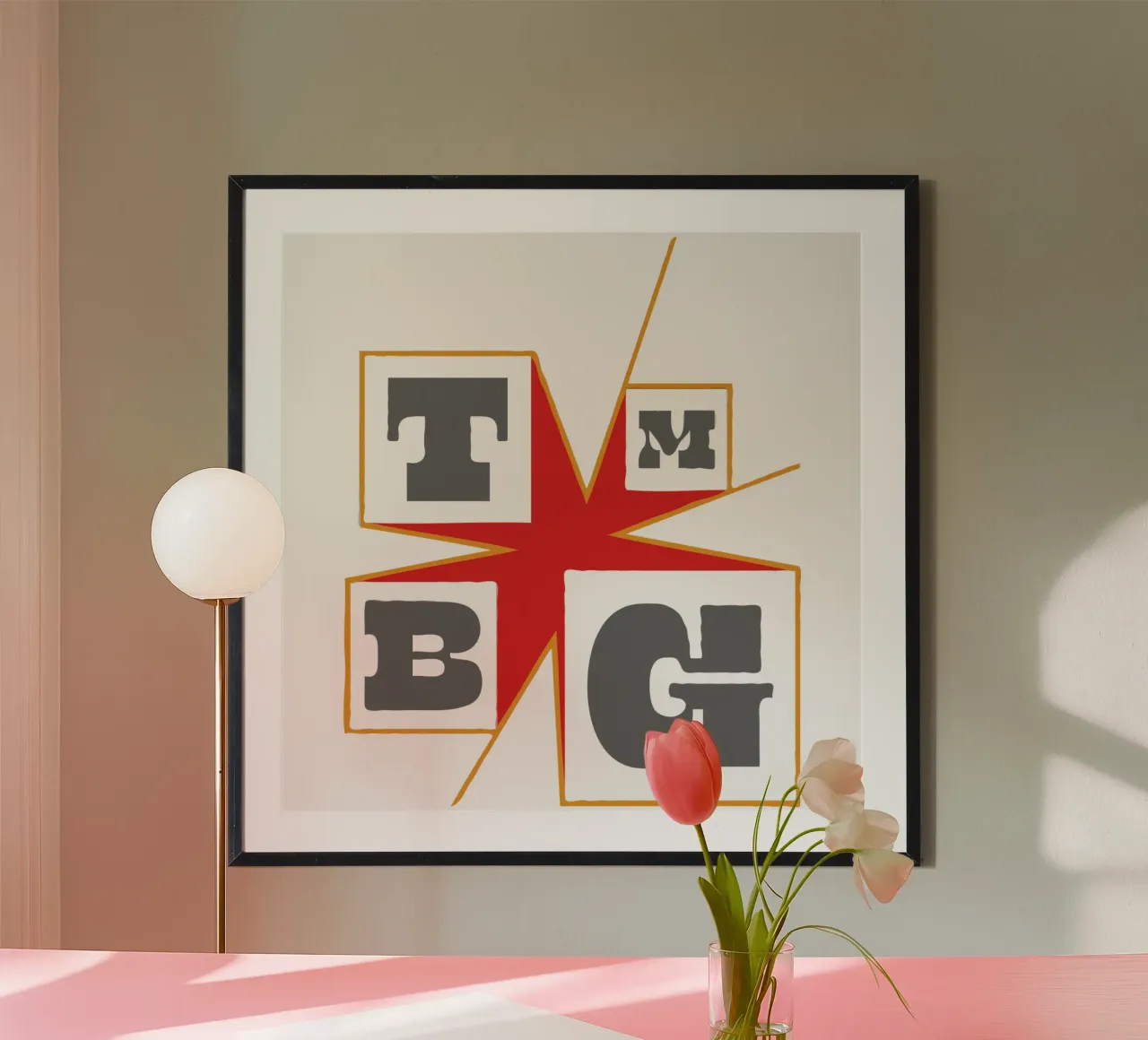 They Might Be Giants minimalista poster con telaio in plastica da MR.A