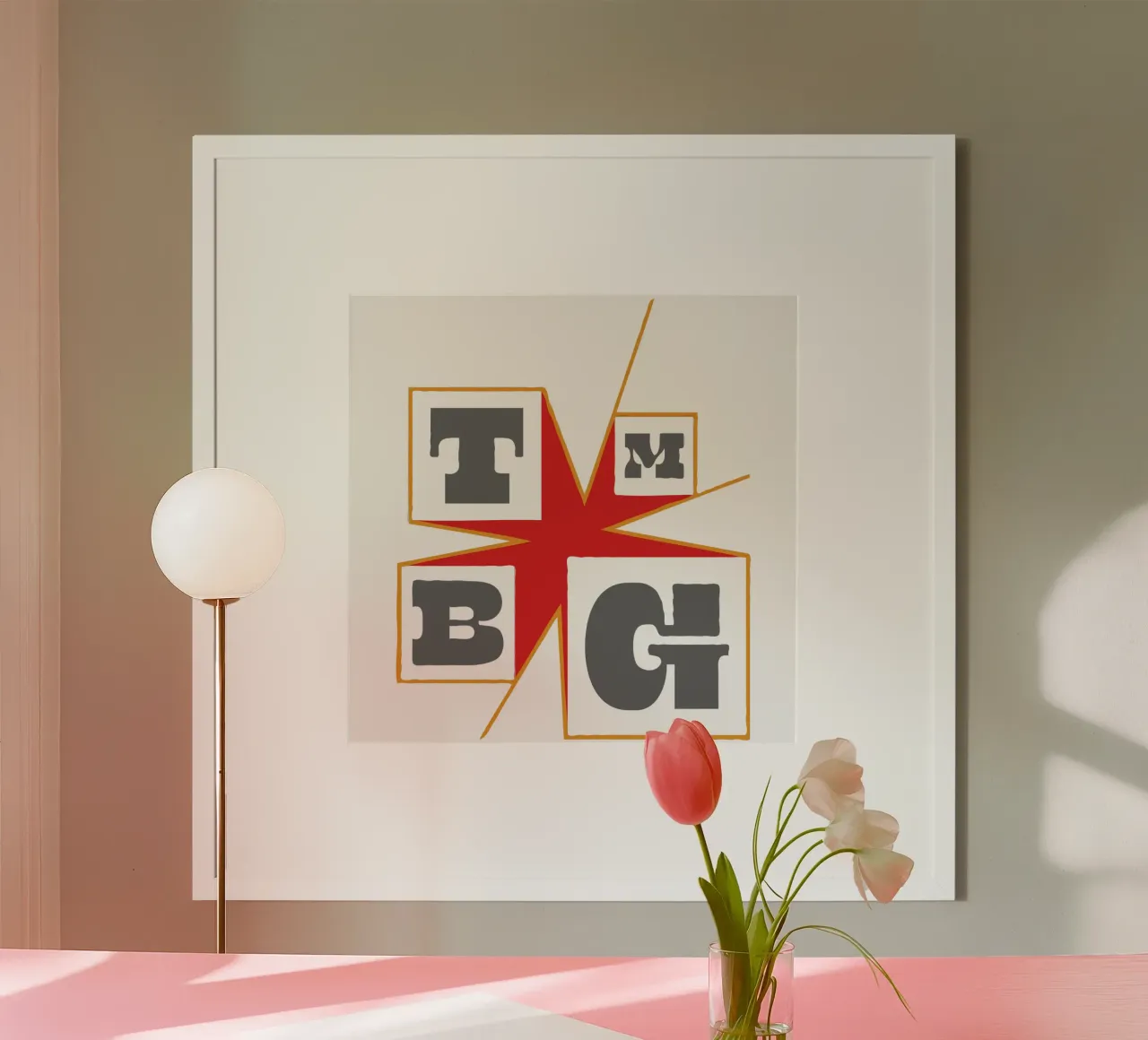 They Might Be Giants minimalista poster con telaio in plastica da MR.A
