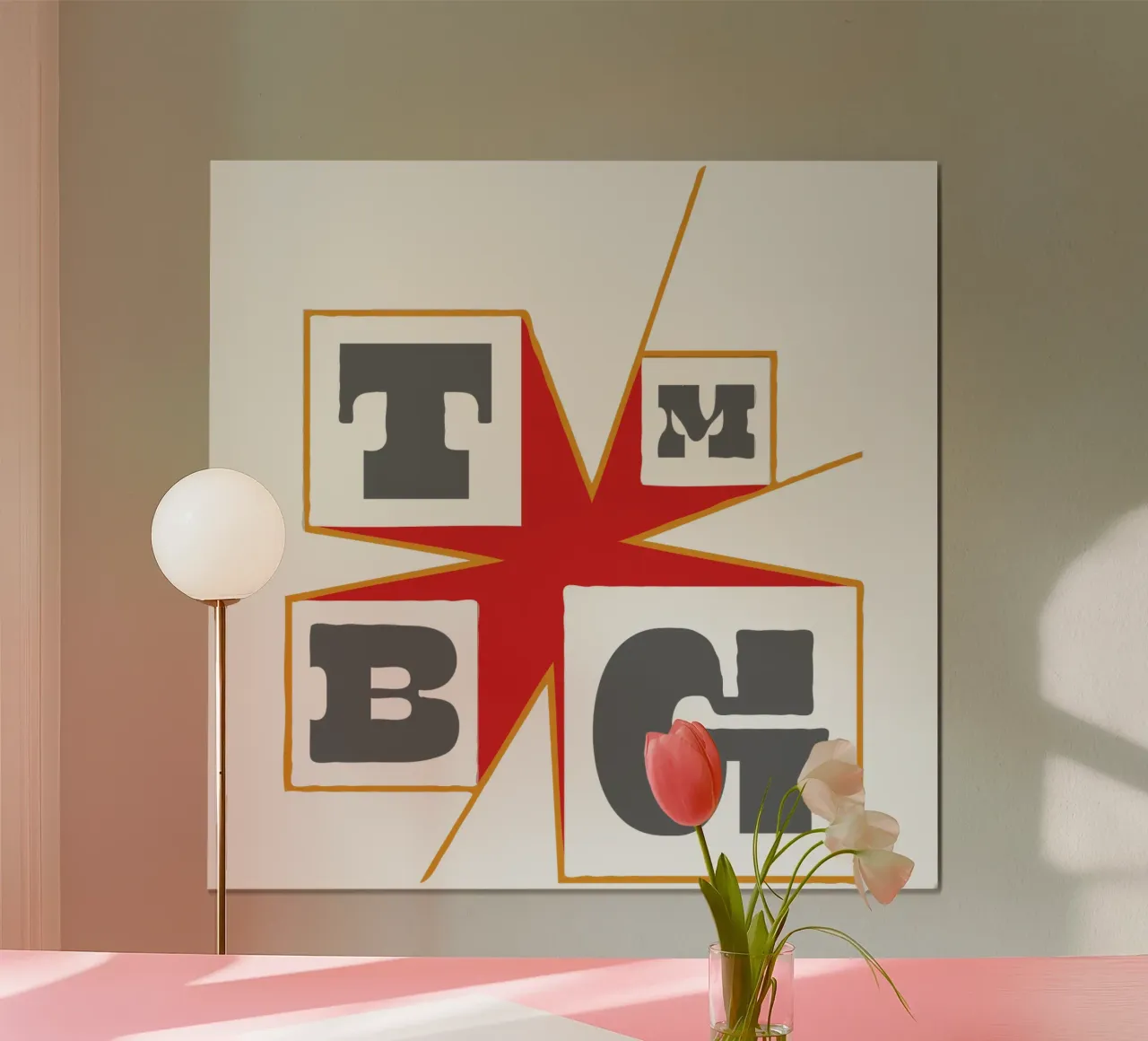 They Might Be Giants minimalista poster con telaio in plastica da MR.A