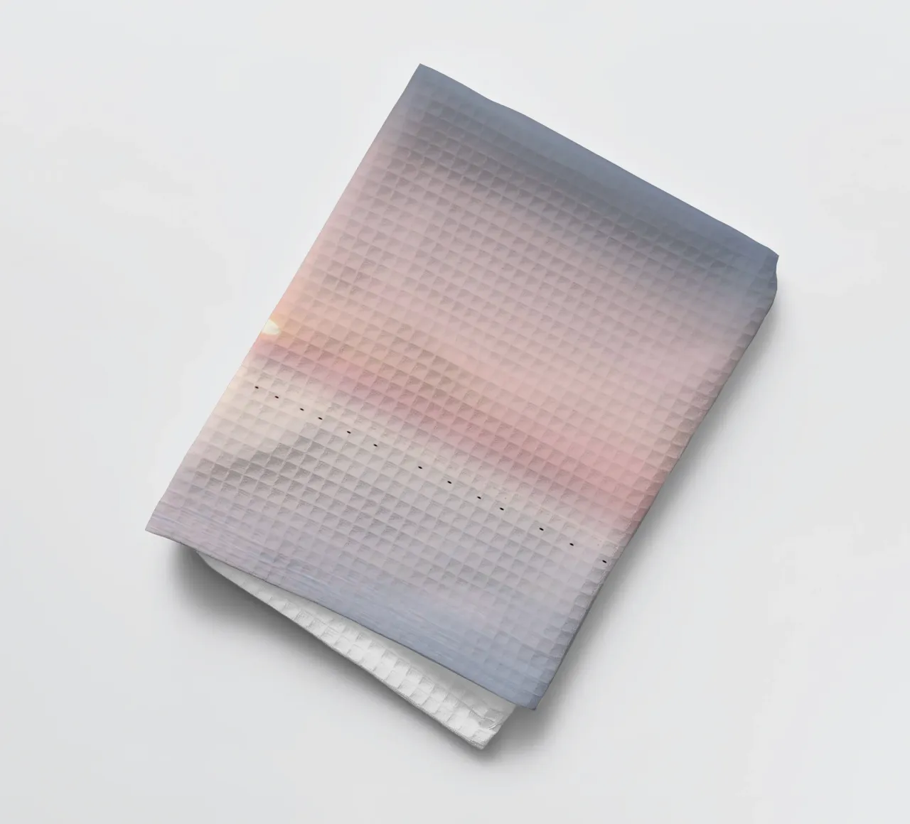 Orizzonte oceanico minimalista con tramonto rosa canovaccio da cucina da Indigo Tides Art