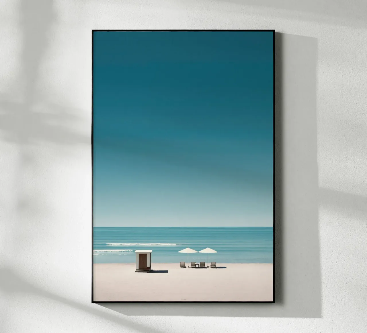 Spiaggia con Cabana plexiglass da Indigo Tides Art