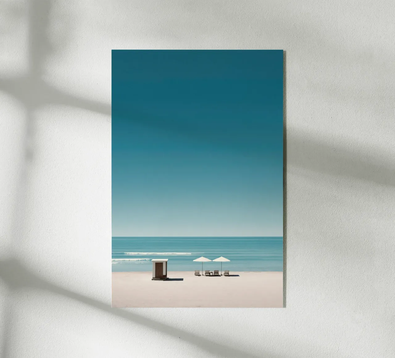 Spiaggia con Cabana plexiglass da Indigo Tides Art