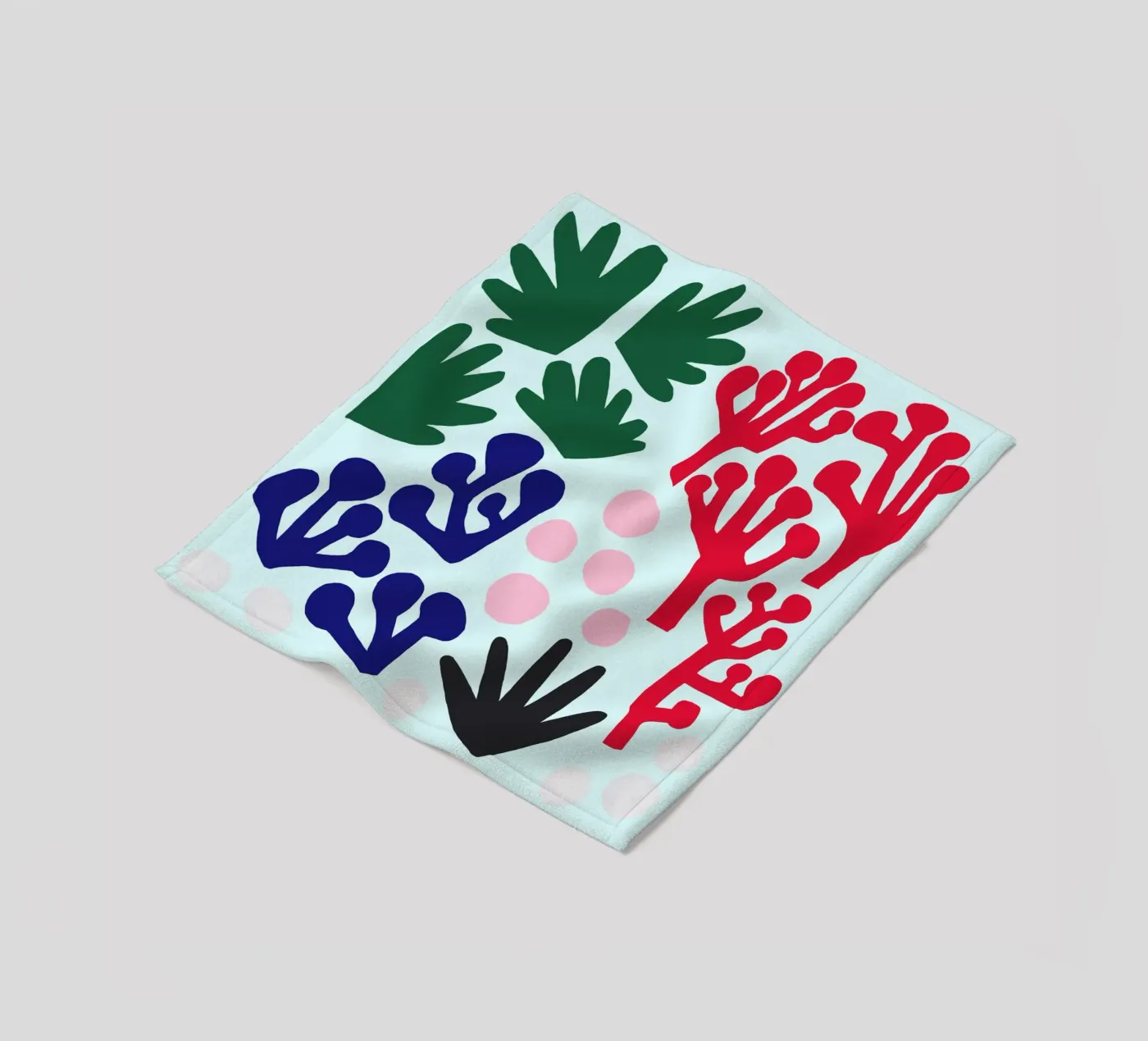 La Mer Pattern fleece blanket by Iris Knabenschuh Design