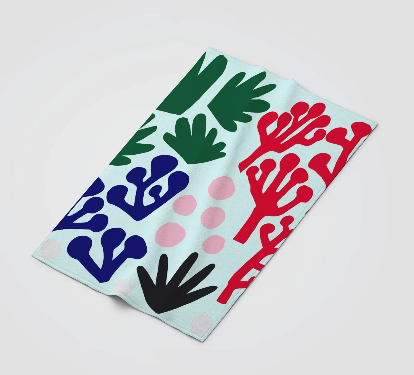 La Mer Pattern fleece blanket by Iris Knabenschuh Design