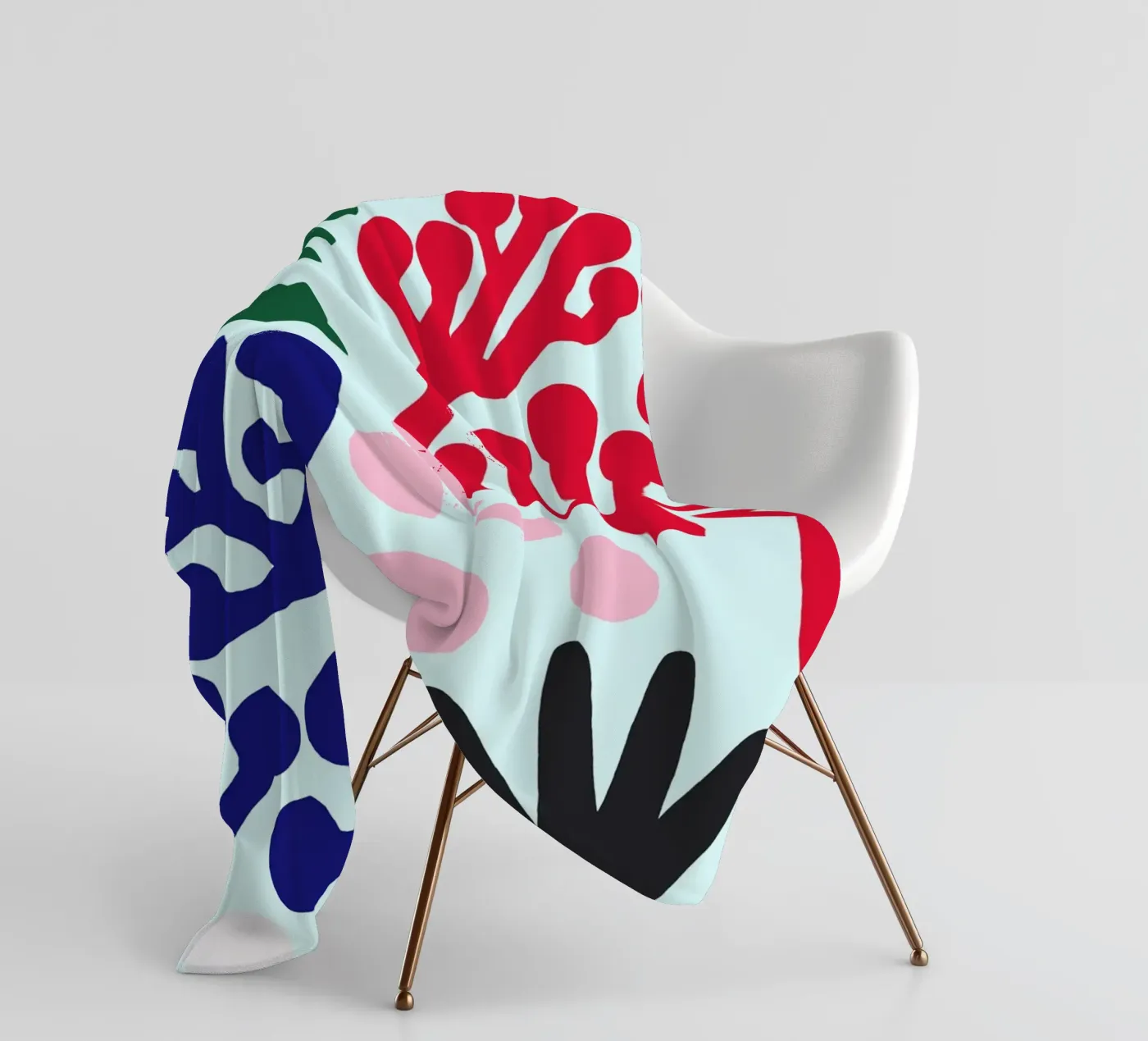 La Mer Pattern fleece blanket by Iris Knabenschuh Design