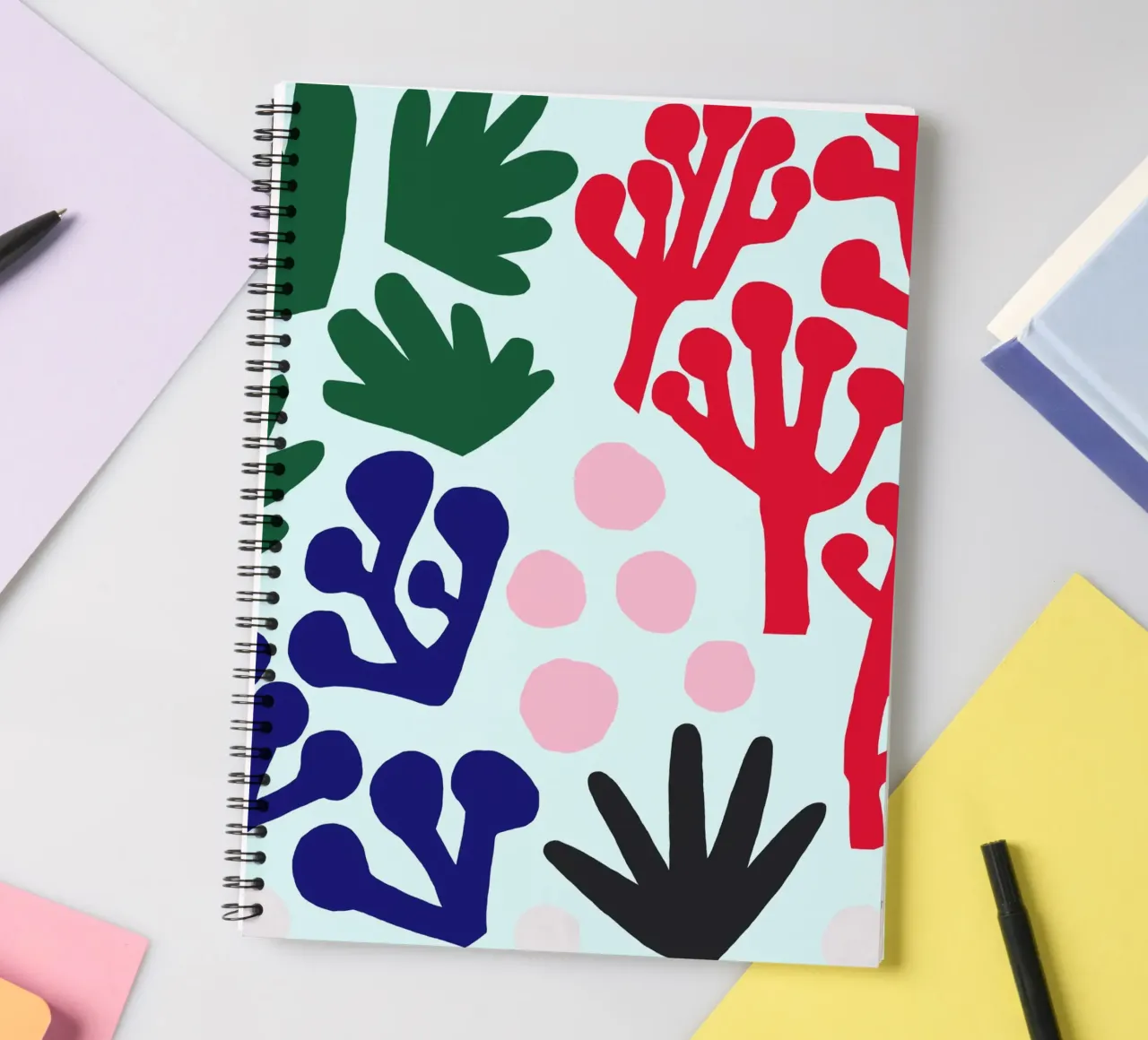 La Mer Pattern spiral notebook by Iris Knabenschuh Design