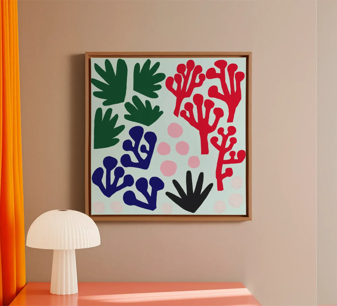 La Mer Pattern canvas van Iris Knabenschuh Design