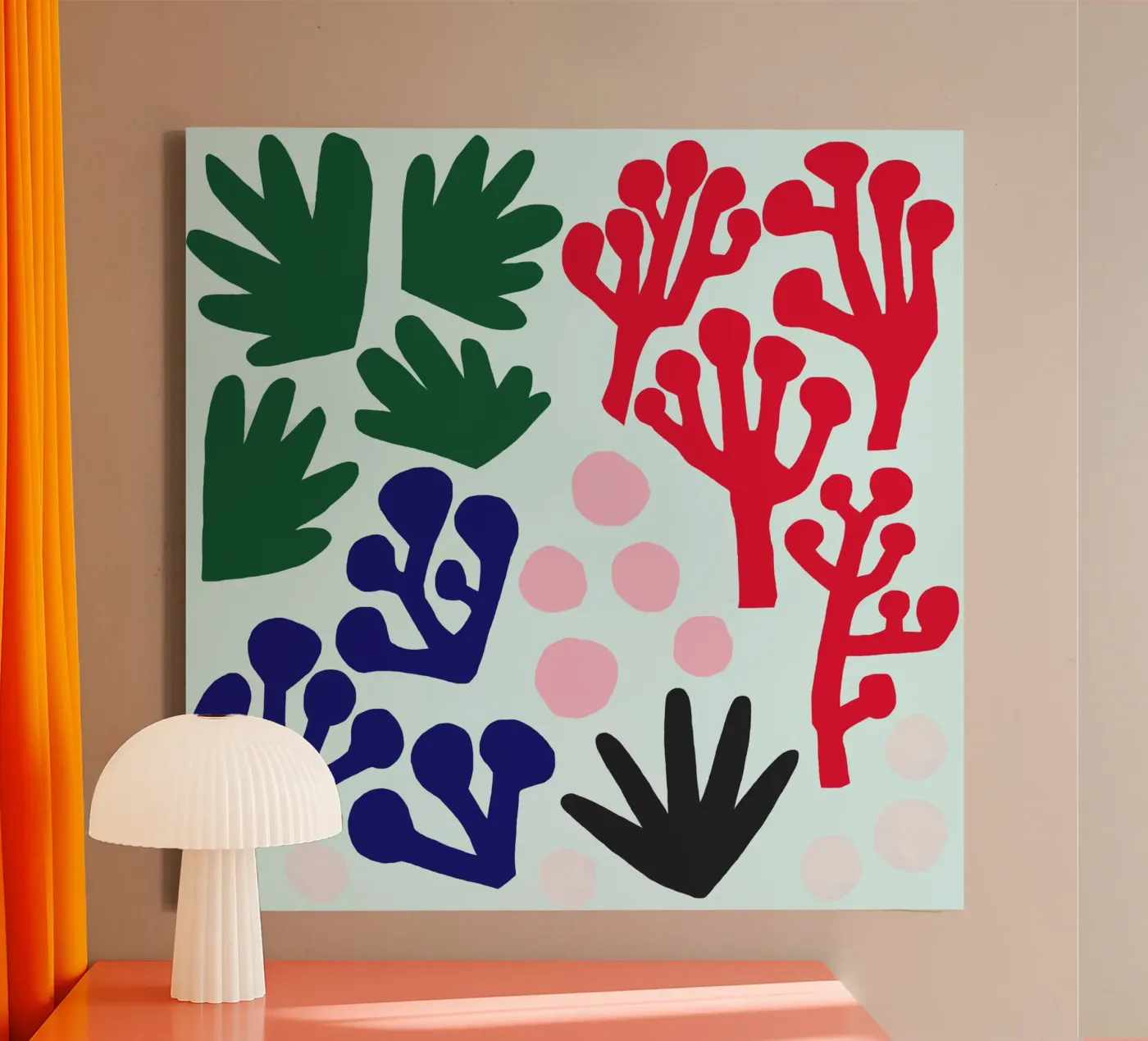 La Mer Pattern canvas van Iris Knabenschuh Design