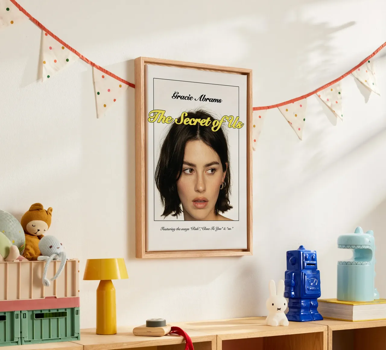 The Secret of Us – Gracie Abrams tela con Cornice a cassetta da Attaboy Dsgn